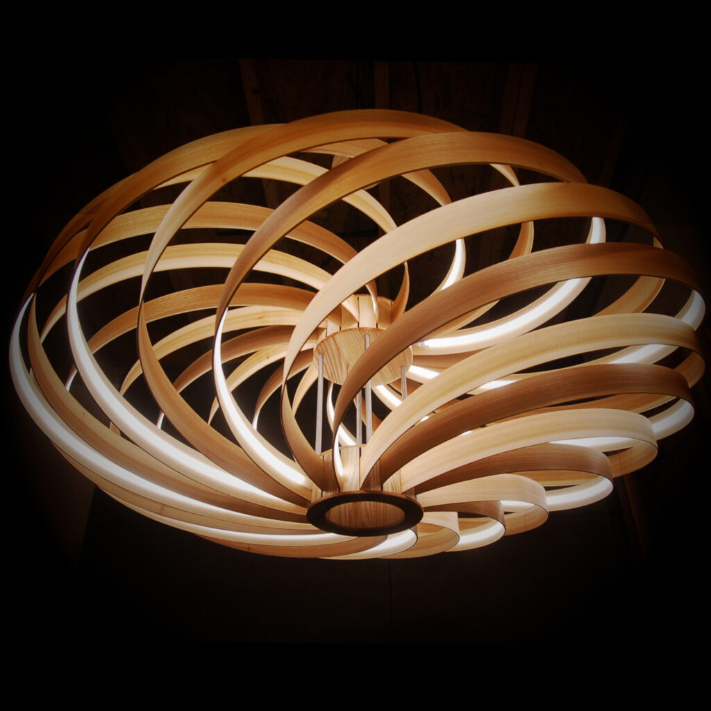 Lampa sufitowa drewniana CLOUD GIGANT LED